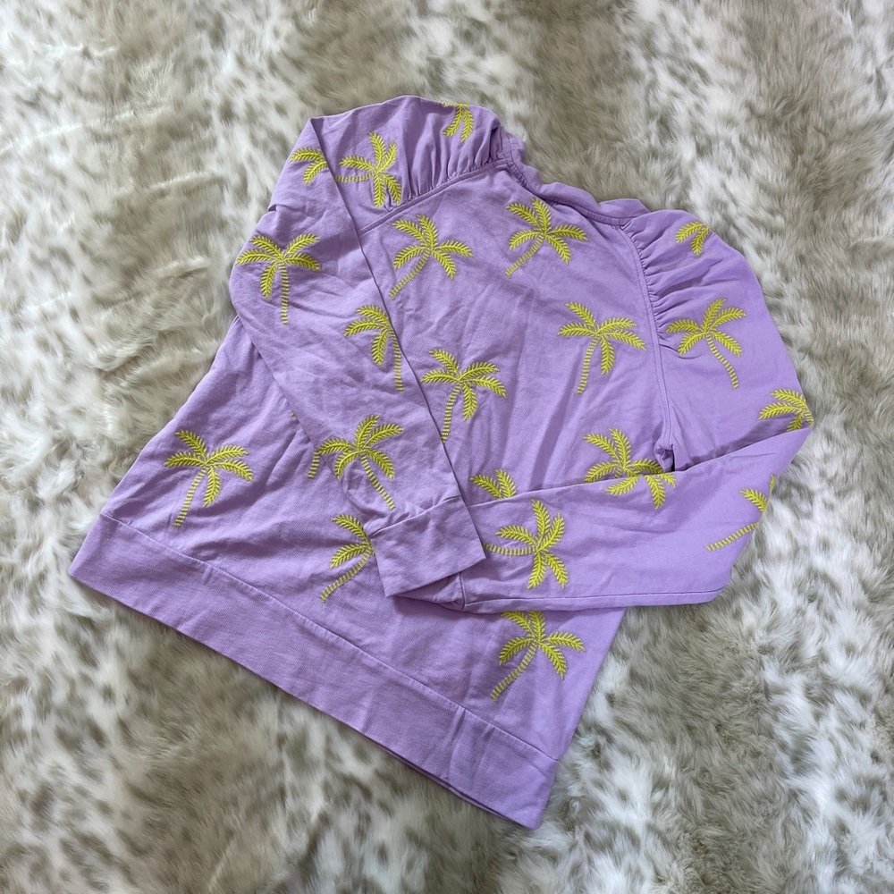 Lilly Pulitzer Playful Purple Pineapple Aldean Crew Neck Sweater - Picture 7 of 7
